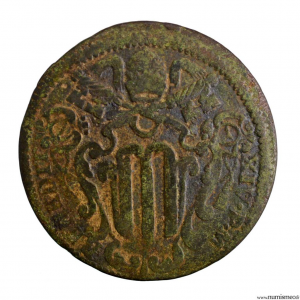 Etats Pontificaux Benoit XIV Baiocco 1748 frappé à Gubbio