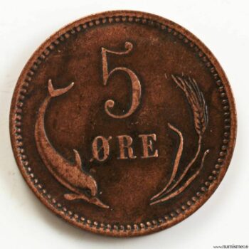 Danemark 5 ore 1874