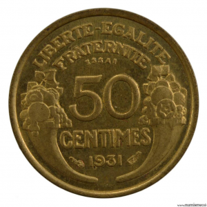 III république 50 centimes essai 1931