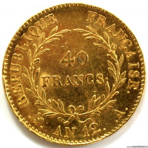 Consulat 40 Francs AN 12 Paris