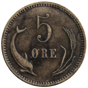 Danemark 5 ore 1874