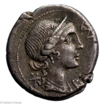 Aemilia denier frappé en 114 avant