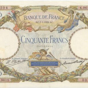 50 Francs Luc Olivier Merson type 1927, 7 1 1932