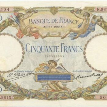 50 Francs Luc Olivier Merson type 1927, 7 1 1932
