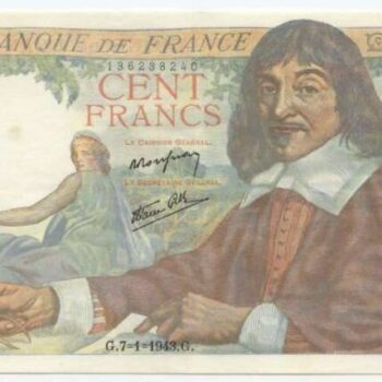 100 Francs Descartes - Type 1942, 7 1 1943