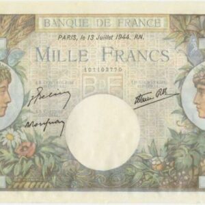 1000 Francs Commerce et Industrie Type 1940, 13 07 1944