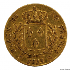 Louis XVIII 20 francs 1815 Londres