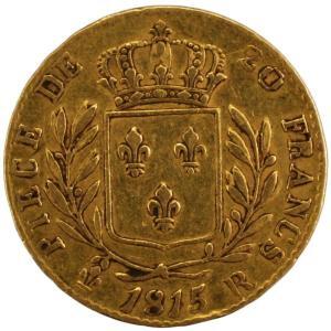 Louis XVIII 20 francs 1815 Londres