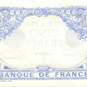 5 Francs Bleu 10.10.1913