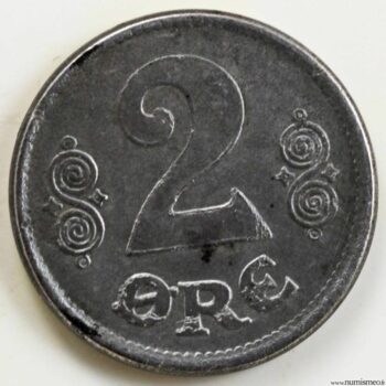 Danemark 2 ore 1918 en fer