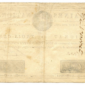 Assignat de 300 livres 12.9.1791