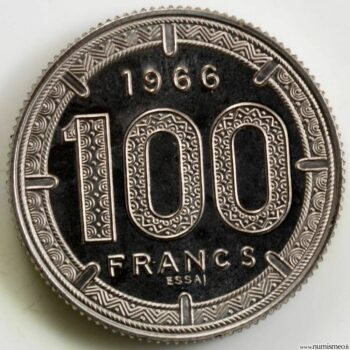 Cameroun 100 francs 1966 essai