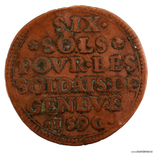 Suisse Genève 6 sols 1590