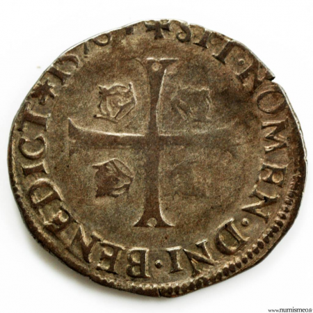 Henri III AR Douzain first type 1576 La Rochelle