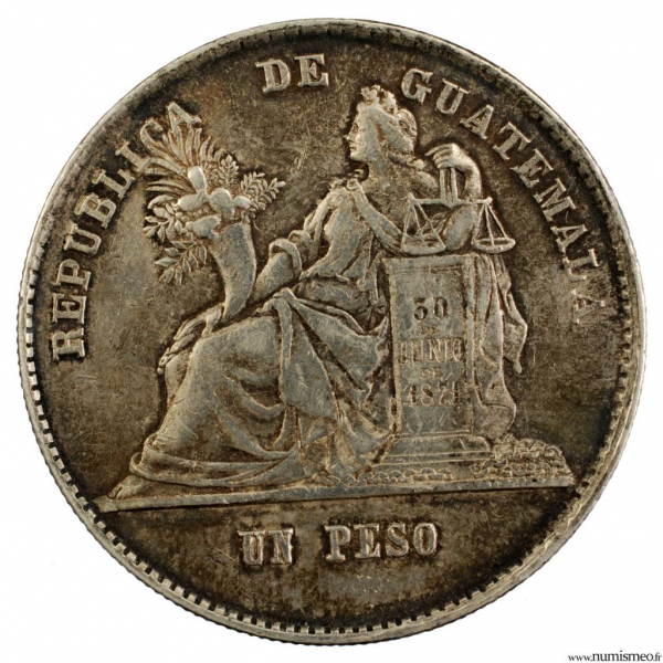 Guatemala peso 1873