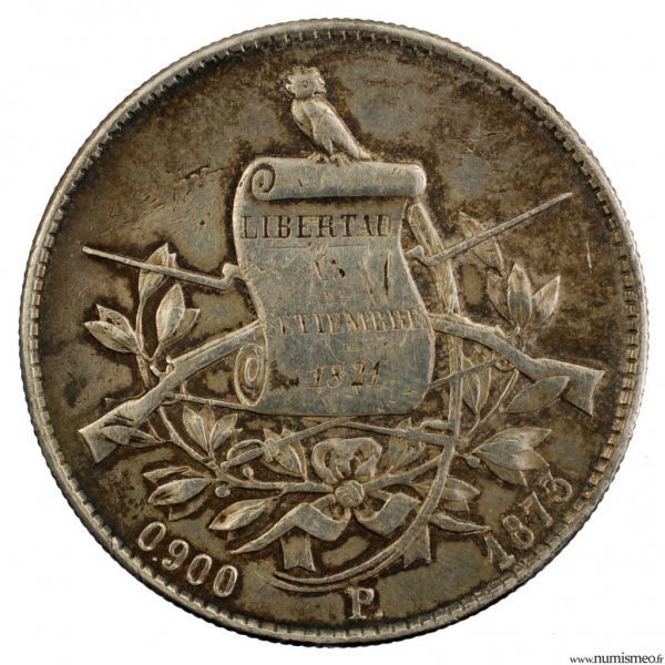 Guatemala peso 1873