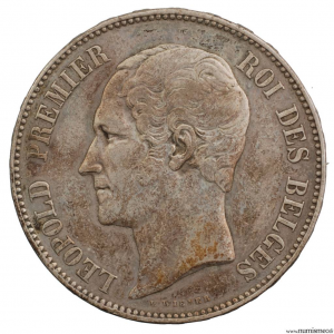 Belgique module 5 francs 1853