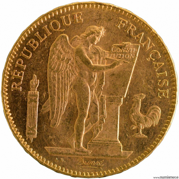 III eme république 50 francs génie 1904
