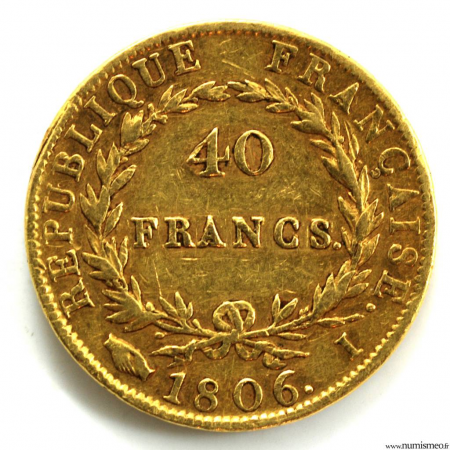 Napoleon I 40 Francs 1806 I