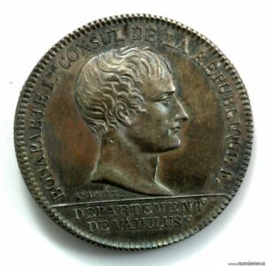 Napoléon I AR jeton An XI chambre de commerce d'Avignon