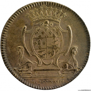 Louis XV AR jeton 1723 Paris corporation booksellers and printers 