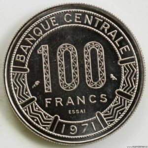 Congo 100 francs 1971 Essai