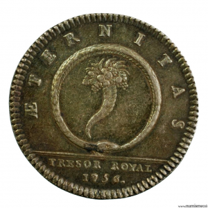 Louis XV AR jeton 1756 trésor royal