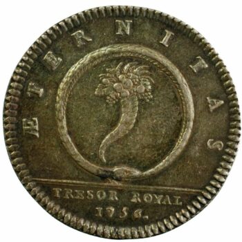 Louis XV jeton du trésor royal 1756