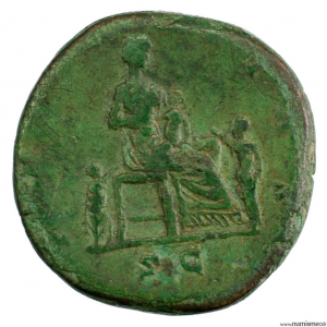 Lucille sesterce revers FECUNDITAS