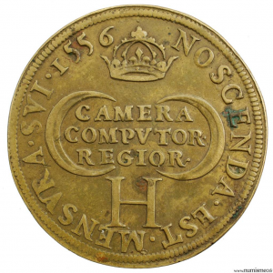 Henri II CU jeton 1556 chambres des comptes du roi