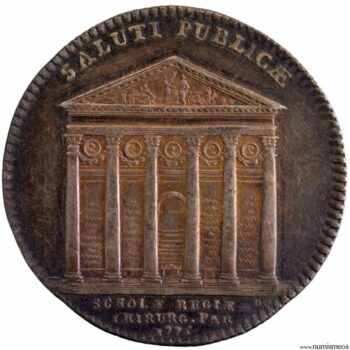 jeton de l'académie royale de Chirurgie 1775