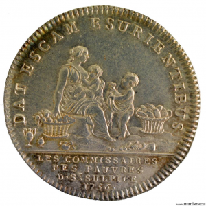 Louis XV AR jeton 1756 église de Saint Sulpice