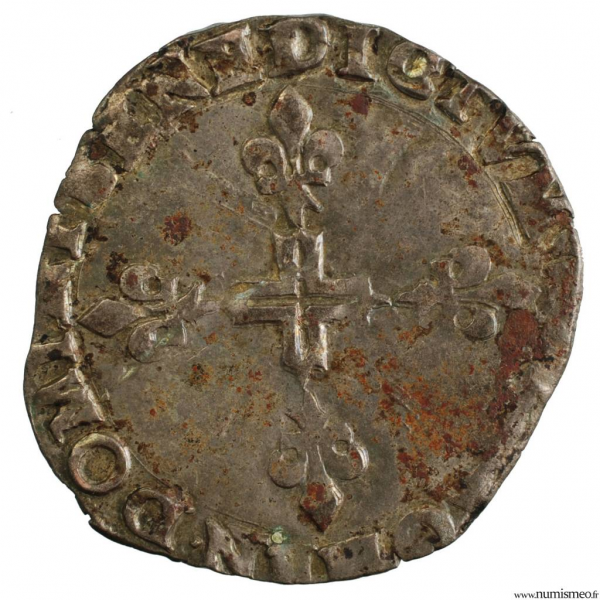 Henri III double sol parisis second type 1583 Aix