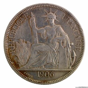 Indochine Piastre 1906