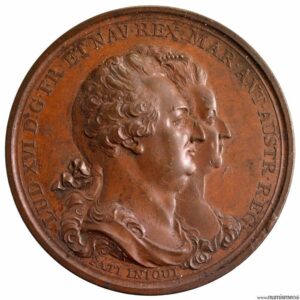 Louis XVI médaille pour la denière entrevue avec sa famille 1793