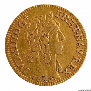 Louis XIII Louis à la mèche mi-longue 1642 Paris
