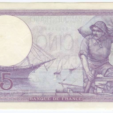 5 Francs Violet 12-4-1918