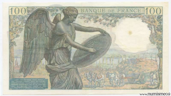 100 Francs Descartes - Type 1942, 7 1 1943