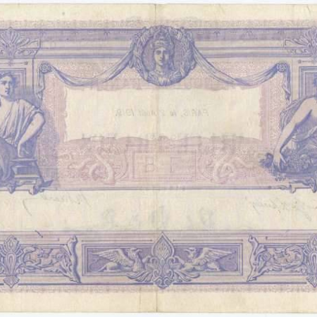 1000 Francs Rose et Bleu Type 1889, 2 08 1919