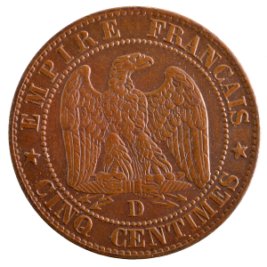 Napoleon III 5 centimes 1855 Lyon