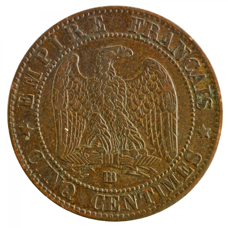 Napoleon III 5 centimes 1856 Strasbourg