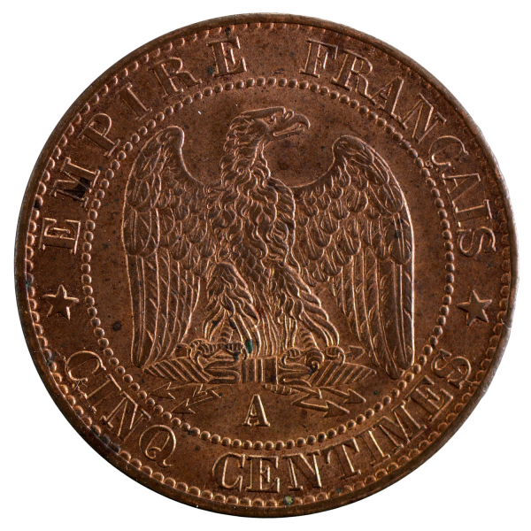 Napoleon III 5 centimes 1865 Paris