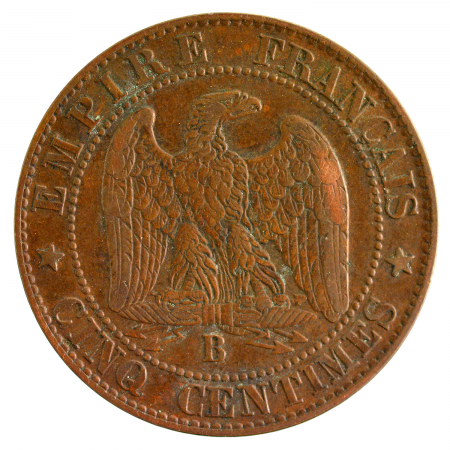 Napoleon III 5 centimes 1855 Rouen