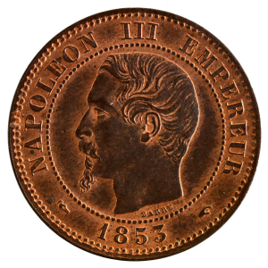 Napoleon III 2 centimes 1853 Paris