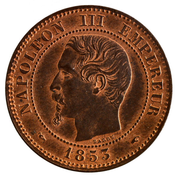 Napoleon III 2 centimes 1853 Paris