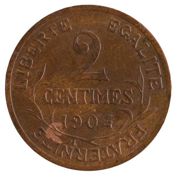 Third Republic 2 centimes 1904