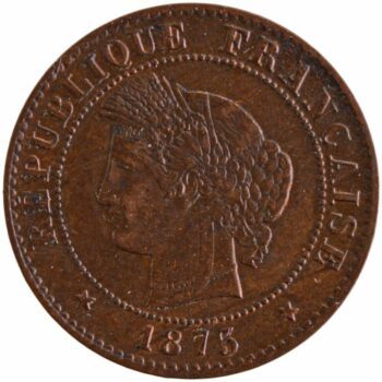 III Republique 1 centime 1875 paris