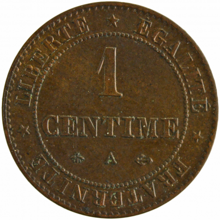 Third Republic 1 centime 1875 Paris