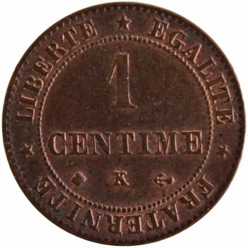 III République 1 centime 1875 Bordeaux
