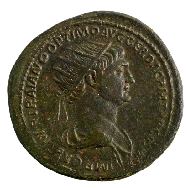Trajan as revers FORT RED SENATUS